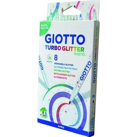 Μαρκαδόροι ζωγραφικής Giotto Glitter Turbo Pastel (συσκευασία 8 τεμαχίων) - Aνακάλυψε όλους τους επώνυμους Μαρκαδόρους Ζωγραφικής για μοναδικές ζωγραφιές από το Oikonomou-shop.gr